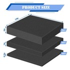 6 Pcs Pick And Pluck Foam 16  L X 12  W Packing L X W  Black