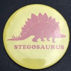 Stegosaurus Dinosaur Pin Button Pinback 80s Vintage 1980s