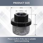 700805 3 4  Unf Thread Inlet Filter Screen Suction Black stainless Steel 