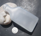 Sea Glass  Vintage Clear Rectangle Bottle