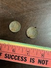 Lot Of 2 Old Kentucky Vintage Tin Litho Tobacco Tag Embossed