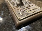Antique Cast Iron Bronze Ink Blotter Paper Weight Late 1800s  Rare 