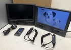 New Rca Dual Portable Dvd Player Drc72989de Mobile W  Power Supply   Remote