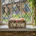 Vtg Seashell Jewelry Trinket Box Chest Sailor Valentine Nautical Handmade 6 5    