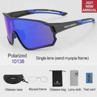 Rockbros Cycling Full Frame Polarized Sunglasses Uv400 Outdoor Sports Goggles