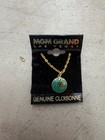 Vintage Mgm Grand Las Vegas Cloisonn   Pendant Necklace Nos On Card Vintage