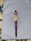 New  fancy Beaded Pen  forever Roses   Heart  great  Gift  Purple