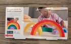 Fisher Price Wooden Stacking Rainbow 6pc Set Development Toy Hxt73 Ages 18 M 