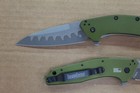 Kershaw Olive Dividend 1812olcb  Flat Scales  Composite Blade  New Blem  Usa 