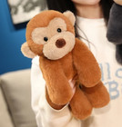Brown Monkey Plush Toy 13  Stuffed Animal Toddler Doll Gift For Kids