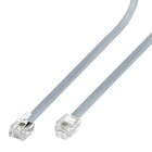 Grey 7 Feet Rj11 6p4c Modular Telephone Extension Cable Phone Cord Line Wire