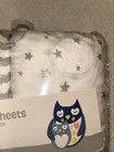 Parent s Choice 2-pack Cotton Fitted Crib Sheets Gray white Chevron Stars 28x52