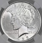 1923-p   1 Peace Silver Dollar   philadelphia Mint   Ngc Ms63  6796234-002