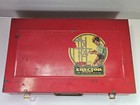 Vintage Ac Gilbert Erector Set No 6 1 2 Red Metal Case Parts Lot Missing Motor