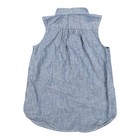 Ralph Lauren Shirt Kids 6 Years Blue Chambray Button Up Sleeveless Size 6y