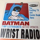 Vintage Remco Wrist Radios Porcelain Sign - Batman Gas Station Service Sign
