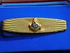 Vintage Free Mason 1 5 8  Wide Masonic Tie Tack Clasp