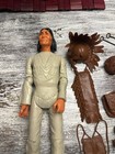 Vtg 1967 Geronimo Action Figure Authentic Marx Chief Johnny West And Accessories