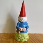 Unieboek  B v  1980 Painted Ceramic Gnome Figurine  Multicolor
