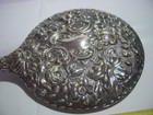 Spectacular- Silver Or Plated  - Large Elegant Hand Held Mirror-superb Design