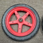 Bugaboo Cameleon 3 Special Edition Stroller Replacement 2 Rear Wheels Red Black