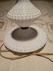 1960s Vintage Hobnail Milk Glass Globe Lamp
