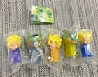 Bandai 2007 Dragon Ball Z Series  3 Mini Pez Set Of 5 In Clear Bags Japan Rare