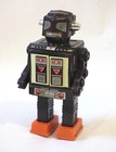 1970 Tin Japan Original Space Fighter Robot With Original Box Works  