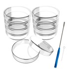 60mm High Borosilicate Glass Petri Dishes With Lids 10 Pack Petri Plates