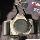 Canon Eos Rebel 2000 35mm Film Slr Camera Kit Body 28-80mm Lens Film Case Flash