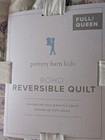 Pottery Barn Kids Boho Reversible Quilt-full queen-nwt