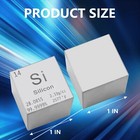 25 4mm Metal Rare Silicon Element Cube Periodic Table 99 95  Pure Collection