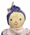 Kids Preferred Pink Soft Plush Baby Doll Stuffed Lovey Toy  Flower Cap Hat 11 