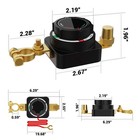 Dc 5-80v Battery Disconnect Switch Voltmeter  Master Isolator On Off Kill Switch