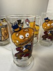 Vintage 1980s Mcdonald   s Glasses Set Of 5     Mayor Mccheese  Hamburglar  Ronald