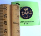 Vintage 1949-1992 Girl Scout World Association Pin Trefoil Official New Carded