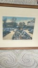 Rare Virginia Wallace Nutting Hand Colored Photo Mt Vernon Garden Potomac River
