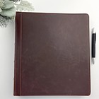 Vintage Leather 3 Ring Binder  Professional Organizer  Planner  1 Inch Round Rin