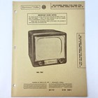 1952 Cbs Columbia Tv 17c18 17m18 17t18  service Wire Schematic Repair Manual Vtg