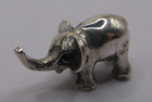 An Incredibly Sweet Hallmarked Sterling Silver Miniature Baby Elephant Statue