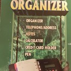 Vintage 6 Ring Organizer Day Planner System Phone Book Brown Leather Binder New