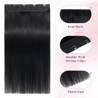 Clip In Human Hair Extensions One Piece 5 Clips 3 4 Full Head Clip On Remy Ha   