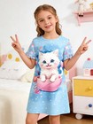 Girls Nightgowns Kids Nightdress Toddler Pajamas Fantasy Princess Sleepwear S   
