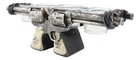 Western Cowboy Dual Crossed Sheriff Revolver Pistols 4 Votives Candle Holder