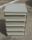 Vintage  Tan- 5 Drawer Kartell Modern Plastic Stacking Simon Fussell - Usa