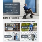 Used Foldable Electric Wheelchairs Intelligent Lightweight For Airline