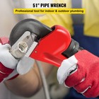 51  Cast Iron Handle Heavy-duty Hook Jaw Straight Pipe Wrench