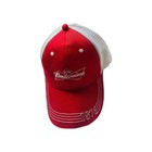 Budweiser 1876 Hat Mens Red Snapback Mesh Ball Cap Beer Advertising Vintage