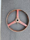 Vintage Industrial Cart Steampunk Cast Iron 14  Hit Miss Engine Wheel  Flywheel