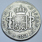 1824 T-cuzco Peru Spanish 1 Reales Repaired Rare Genuine Antique 1800 s 1r Coin